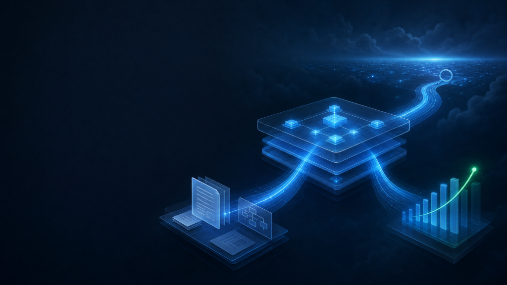 Cybersecurity SaaS Growth Bottlenecks featured image: evidence architecture connecting discovery, proof, and pipeline.