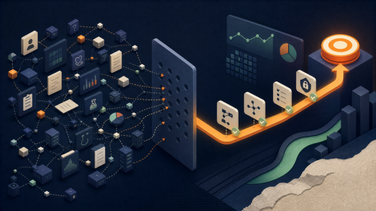 Abstract health technology workflow and evidence-led buyer path