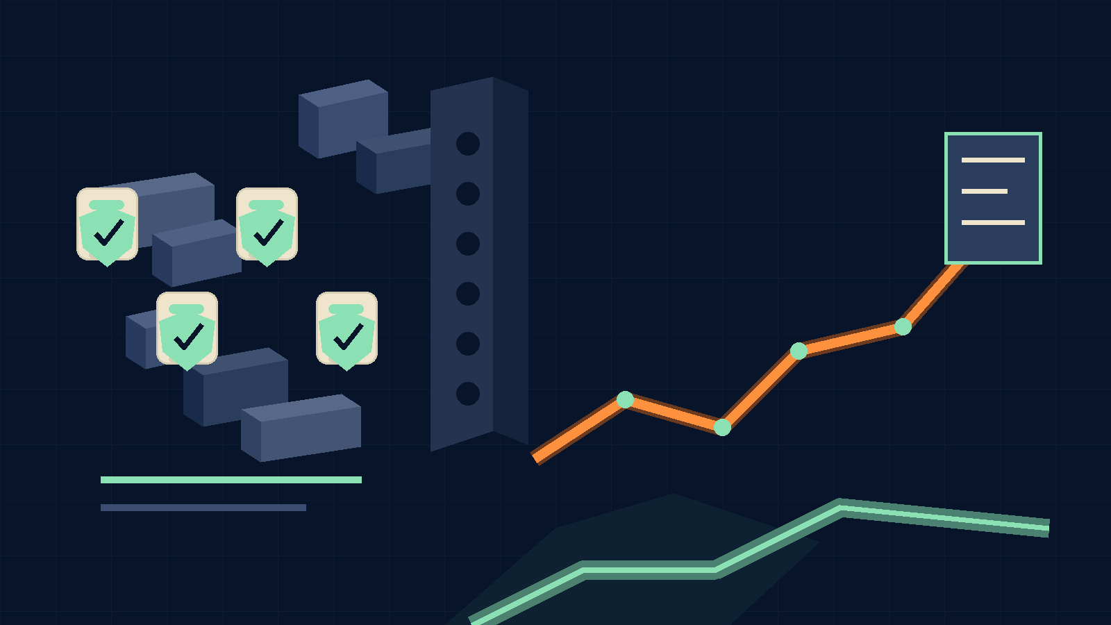 Technical SEO growth system showing a structured route from evidence to pipeline.